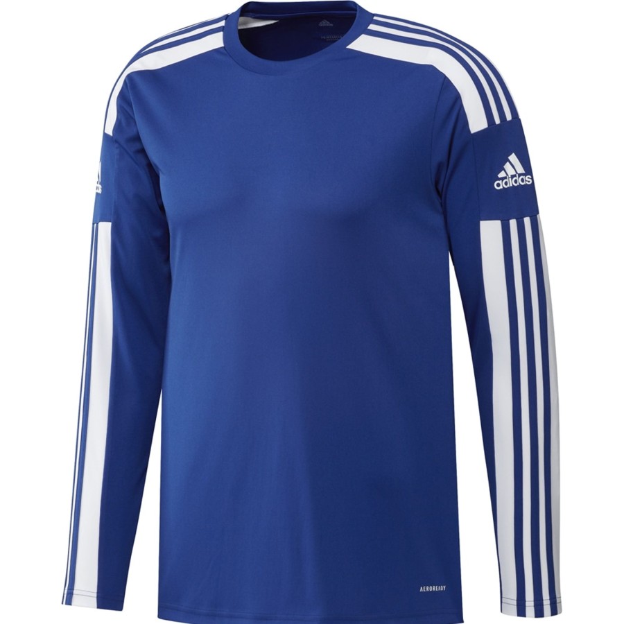 Herren Adidas Trikots | Adidas Herren Langarm Trikot Squadra 21 Blau-Weis