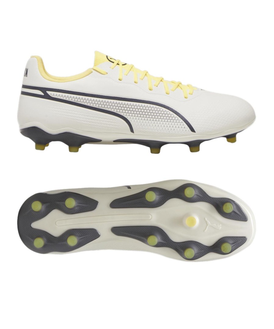 Sportschuhe Puma Puma Fusballschuhe | Puma Fusballschuh King Pro Fg/Ag Voltage Weiss Grau Gelb F03