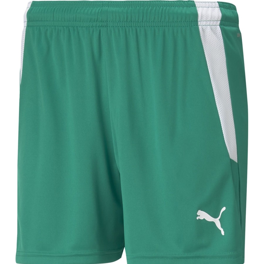 Damen Puma Shorts | Puma Damen Shorts Teamliga Grun-Weis