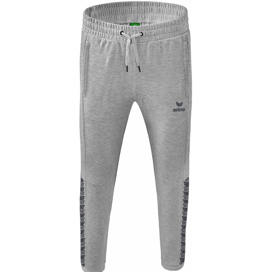 Herren Erima Jogginghosen | Erima Herren Sweathose Essential Team Grau