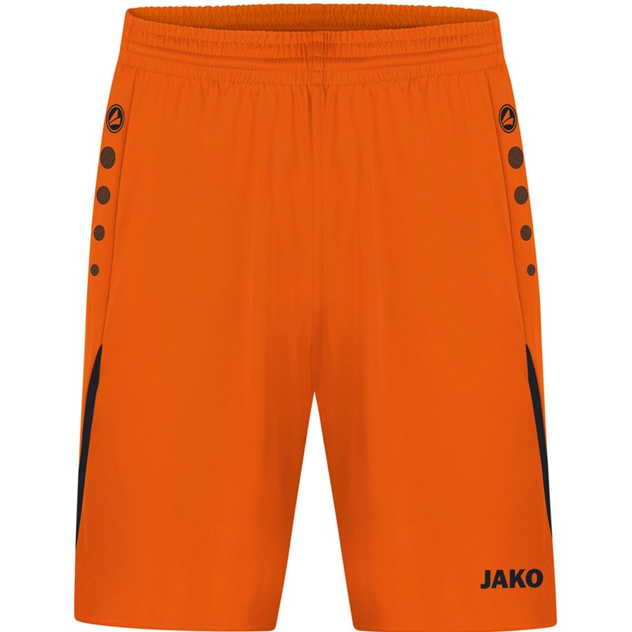 Damen Jako Shorts | Jako Damen Sporthose Challenge Orange-Schwarz