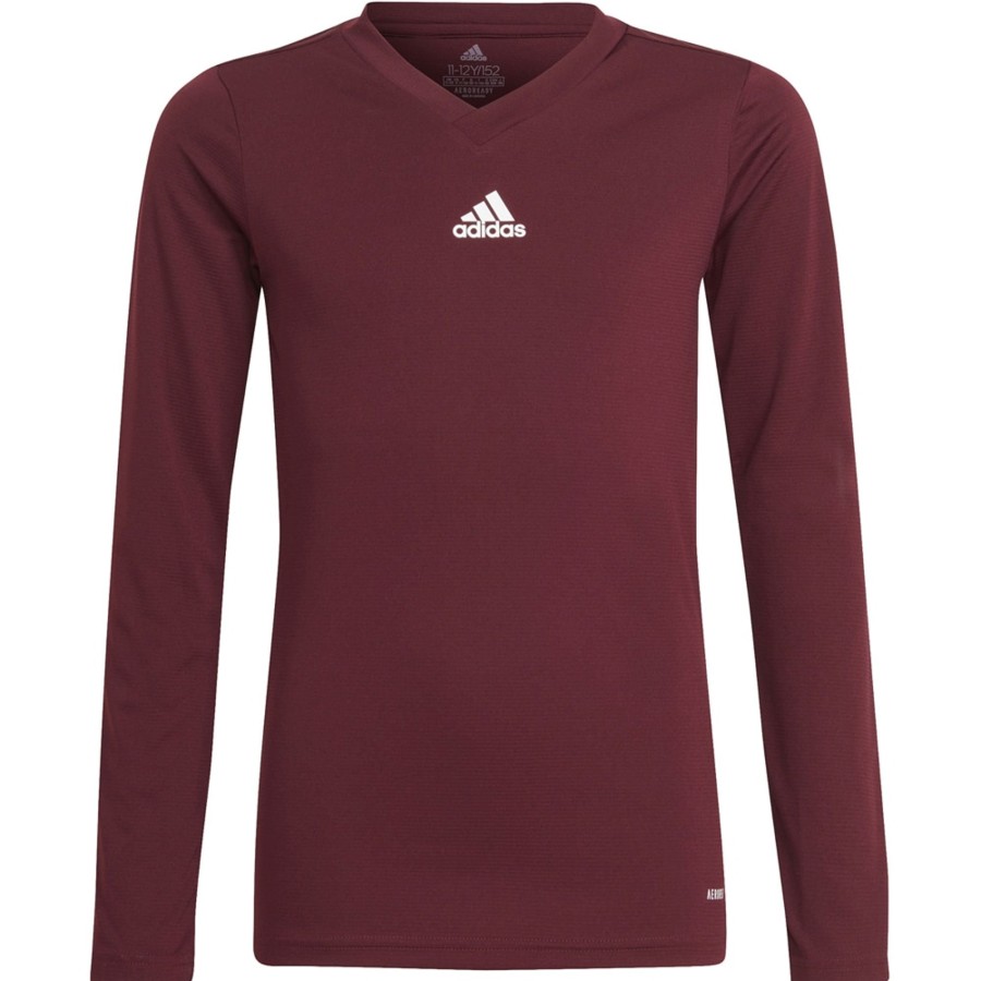 Kinder Adidas Baselayer | Adidas Kinder Langarm Base Shirt Team Rot