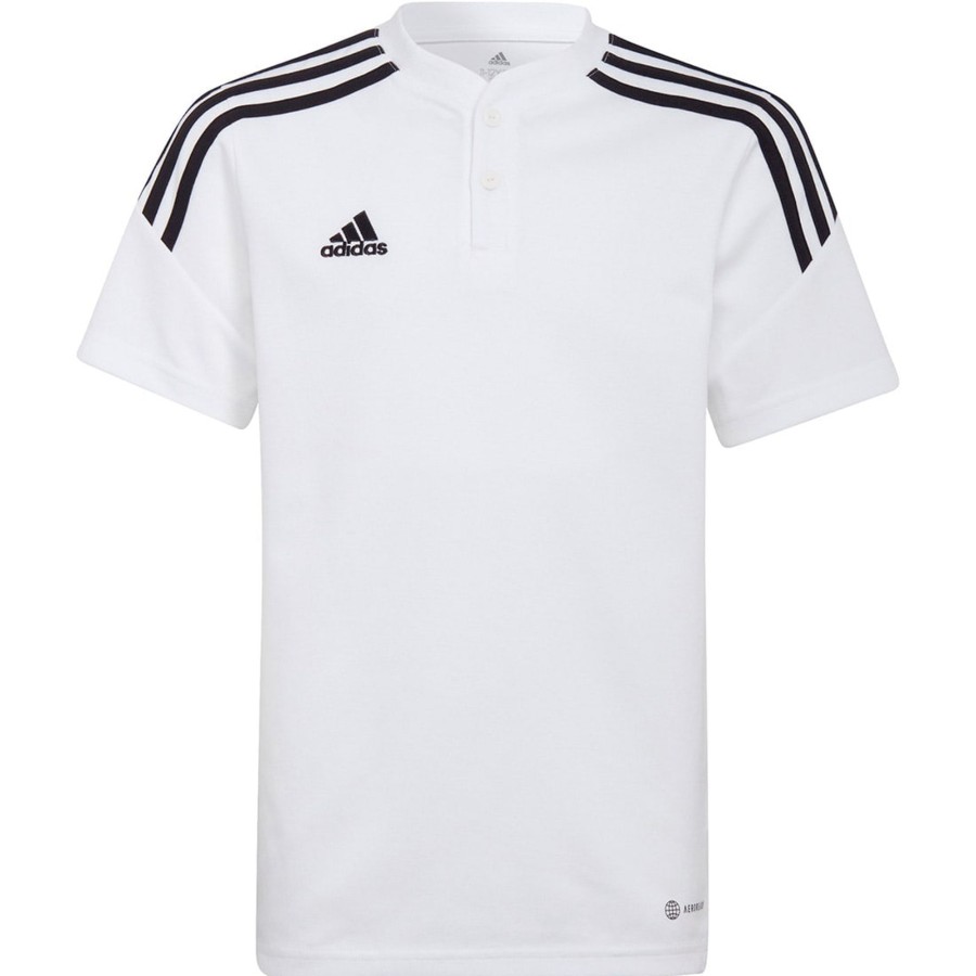 Kinder Adidas Polo-Shirts | Adidas Kinder Poloshirt Condivo 22 Weis-Schwarz