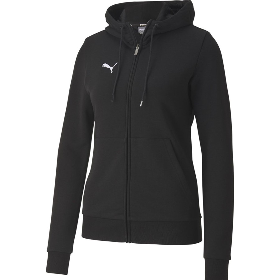 Damen Puma Hoodies | Puma Damen Zip-Hoodie Teamgoal 23 Casuals Schwarz