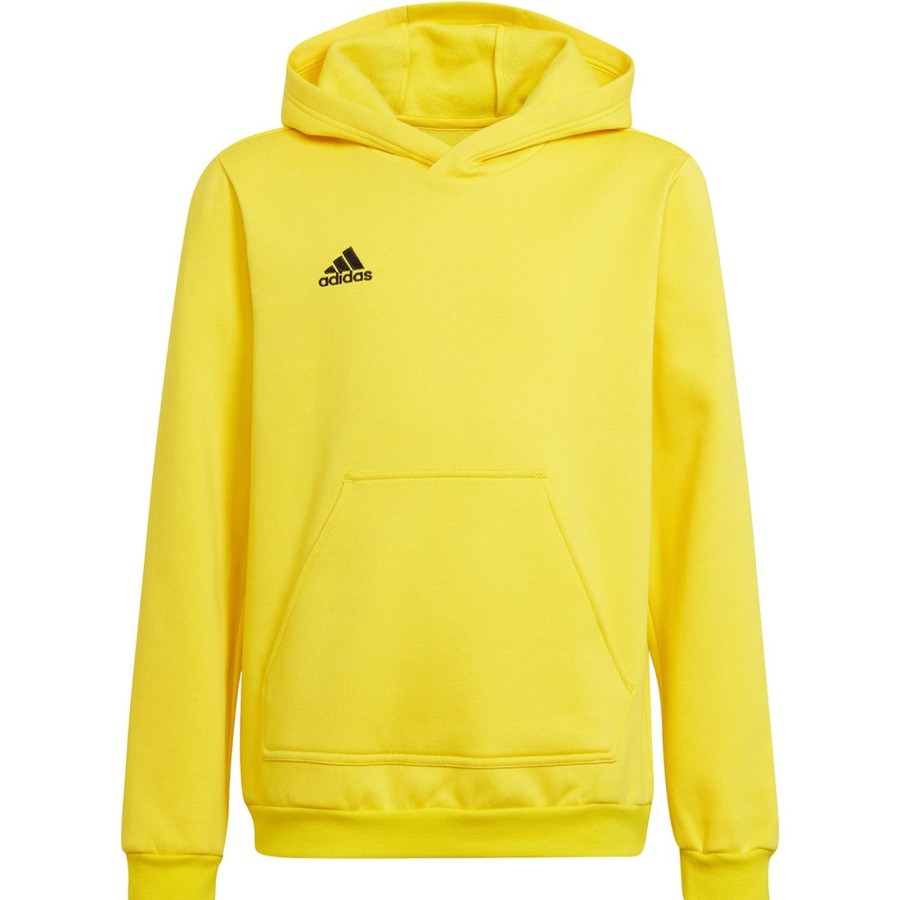 Kinder Adidas Hoodies | Adidas Kinder Hoodie Entrada 22 Gelb-Schwarz