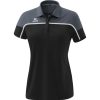 Damen Erima Polo-Shirts | Erima Damen Change By Erima Poloshirt Black Grey/Slate Grey/Weis Gunstig