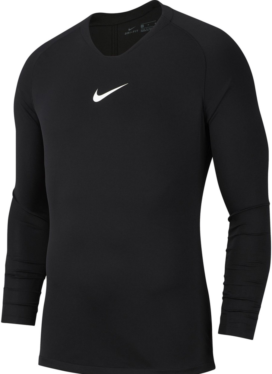 Herren Nike Baselayer | Nike Park First Layer Langarm Shirt Schwarz-Weis