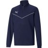 Kinder Puma Sweatshirts | Puma Kinder 1/4 Zip Top Teamrise Blau-Weis