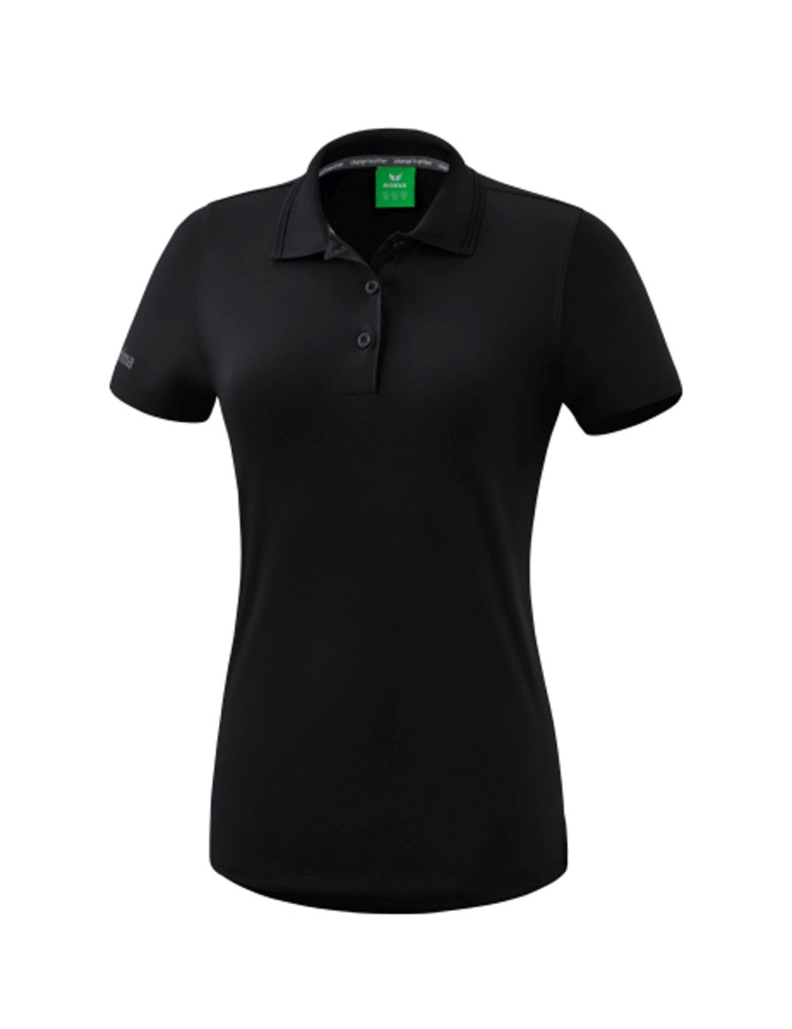 Damen Erima Polo-Shirts | Erima Damen Funktionspolo Schwarz Gunstig