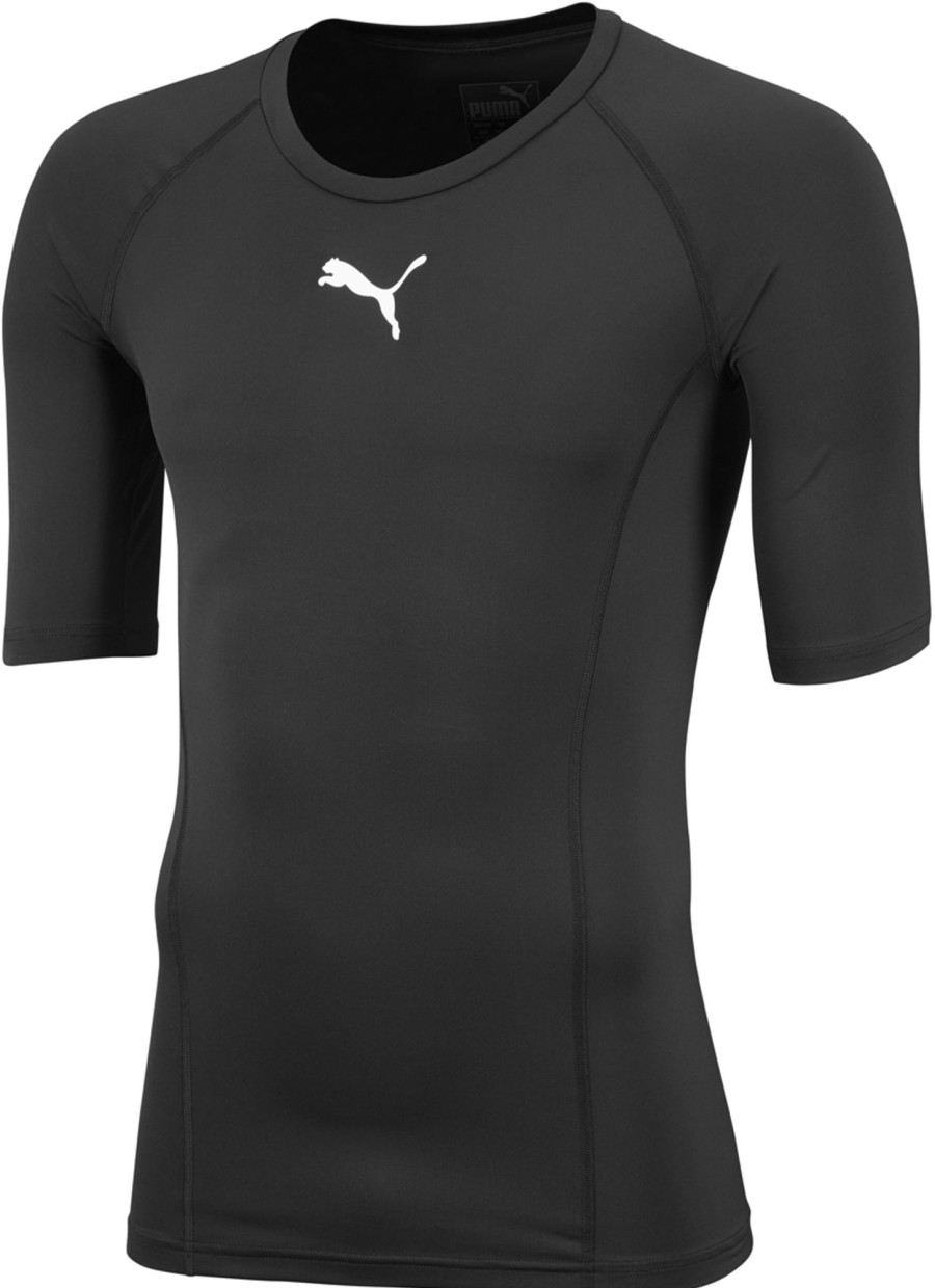 Herren Puma Baselayer | Puma Liga Baselayer Kurzarm Shirt Puma Black