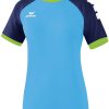 Damen Erima Trikots | Erima Zenari 3.0 Damen Trikot Curacao-New Navy-Green Gecko