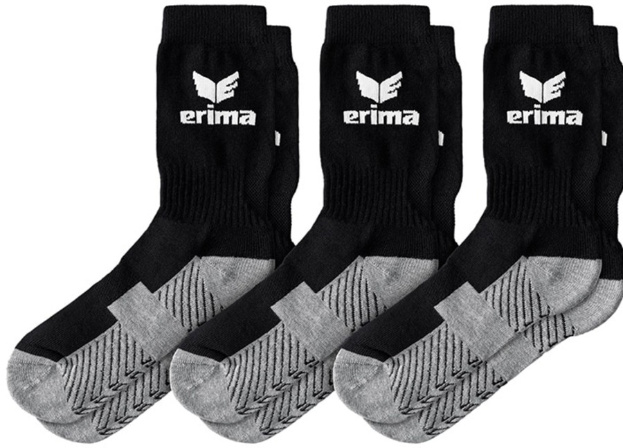 Kinder Erima Socken | Erima 3Er-Pack Sportsocken Schwarz