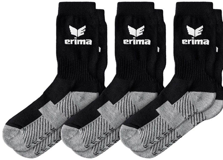 Kinder Erima Socken | Erima 3Er-Pack Sportsocken Schwarz