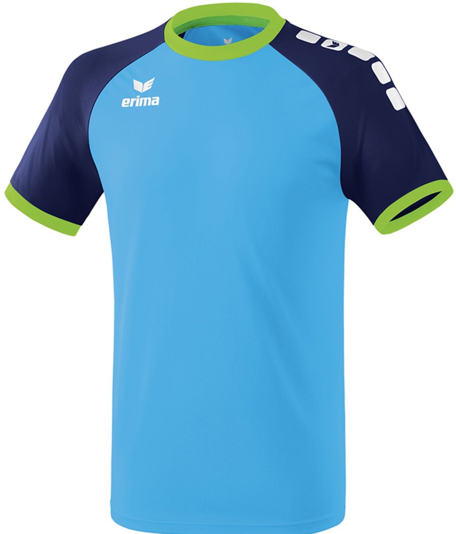 Herren Erima Trikots | Erima Zenari 3.0 Trikot Curacao-New Navy-Green Gecko