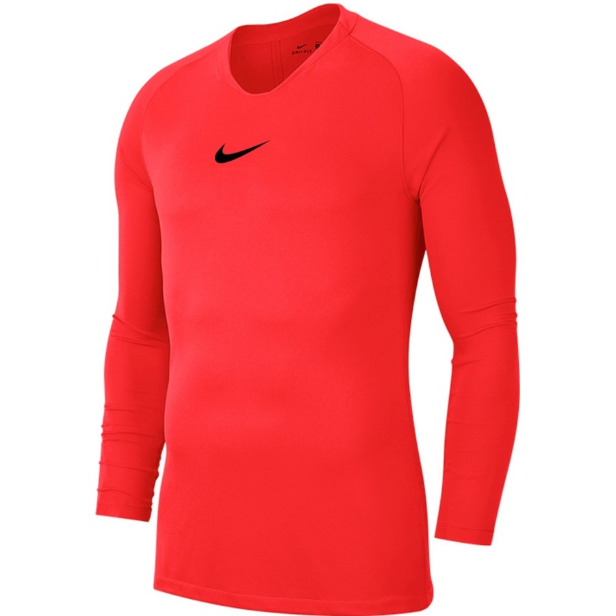 Herren Nike Baselayer | Nike Herren Langarm Shirt Park First Layer Rot