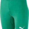 Herren Puma Baselayer | Puma Liga Baselayer Short Tights Pepper Green