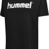 Kinder Hummel T-Shirts | Hummel Cotton T-Shirt Logo Kids Schwarz F2001