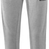 Damen Erima Jogginghosen | Erima Essential Damen Sweathose Hellgrau Melange-Schwarz