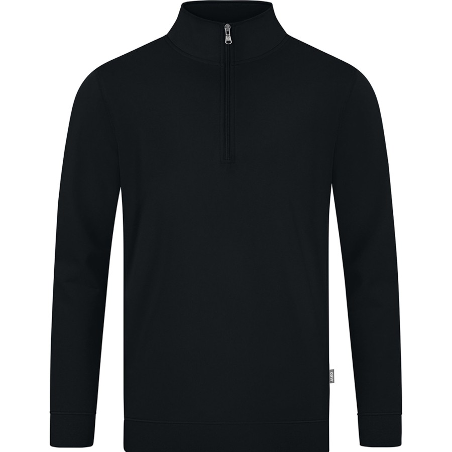 Herren Jako Sweatshirts | Jako Herren Ziptop Doubletex Schwarz