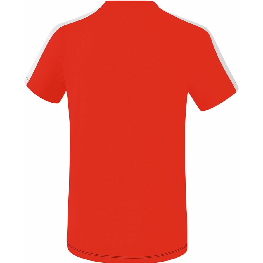 Herren Erima T-Shirts | Erima Herren T-Shirt Squad Rot-Schwarz-Weis