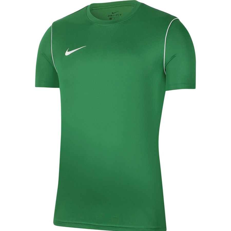 Kinder Nike Trikots | Nike Park 20 Kinder Kurzarm Top Pine Green-Weis