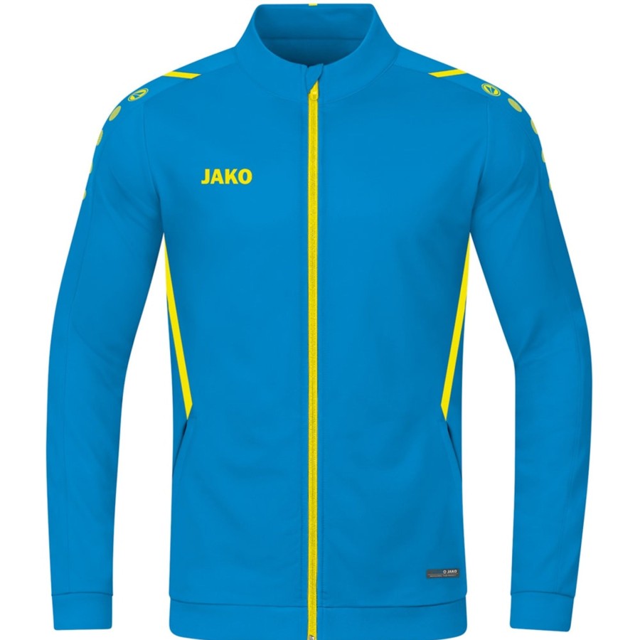 Kinder Jako Jacken | Jako Kinder Polyesterjacke Challenge Blau-Gelb