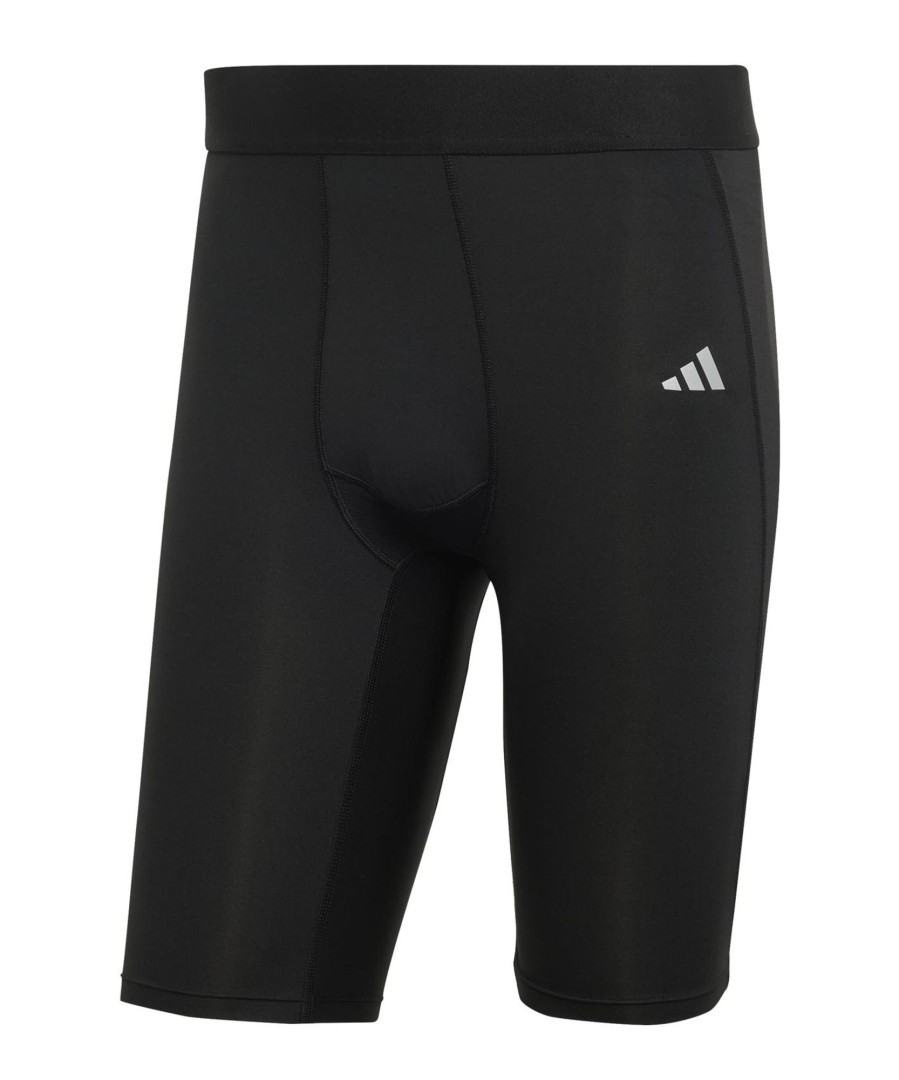 Herren Adidas Tights | Adidas Techfit Aeroready Tight Short Schwarz