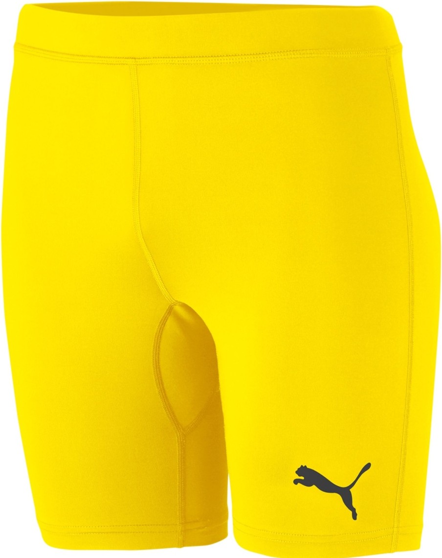 Herren Puma Baselayer | Puma Liga Baselayer Short Tights Cyber Yellow