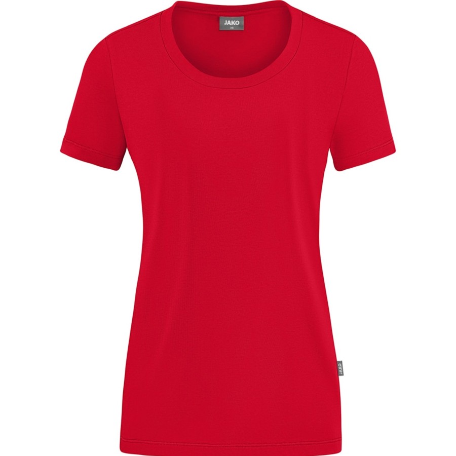 Damen Jako T-Shirts | Jako Damen T-Shirt Organic Stretch Rot