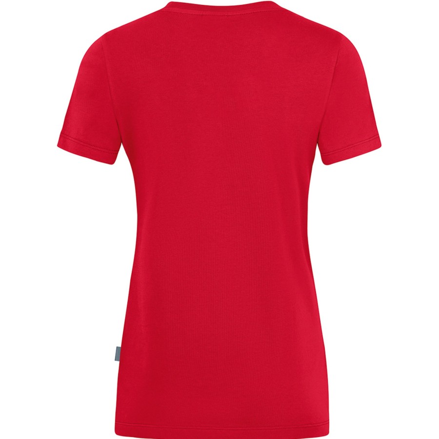 Damen Jako T-Shirts | Jako Damen T-Shirt Organic Stretch Rot