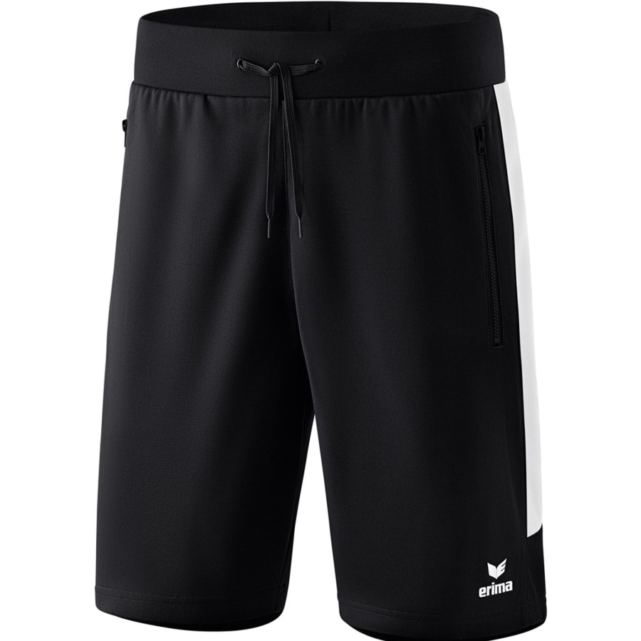 Kinder Erima Shorts | Erima Kinder Training Shorts Squad Schwarz-Weis