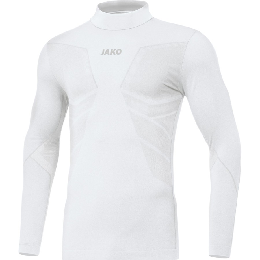 Herren Jako Baselayer | Jako Turtleneck Comfort 2.0 Weis