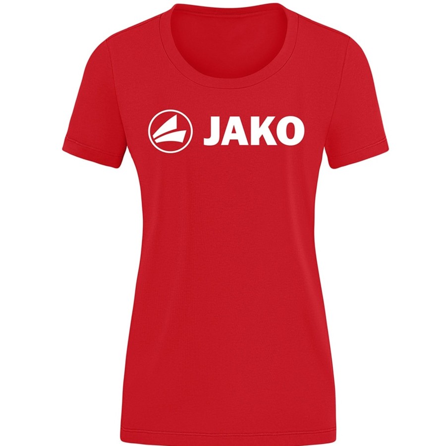 Damen Jako T-Shirts | Jako Damen T-Shirt Promo Rot