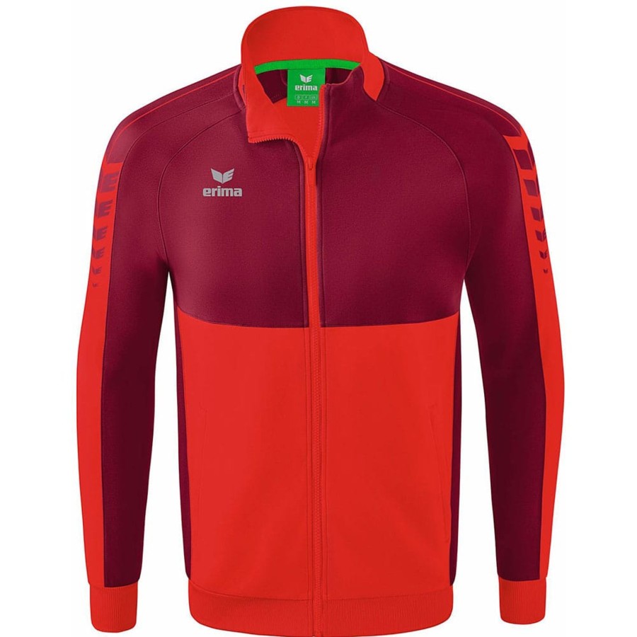 Kinder Erima Jacken | Erima Kinder Trainingsjacke Six Wings Rot