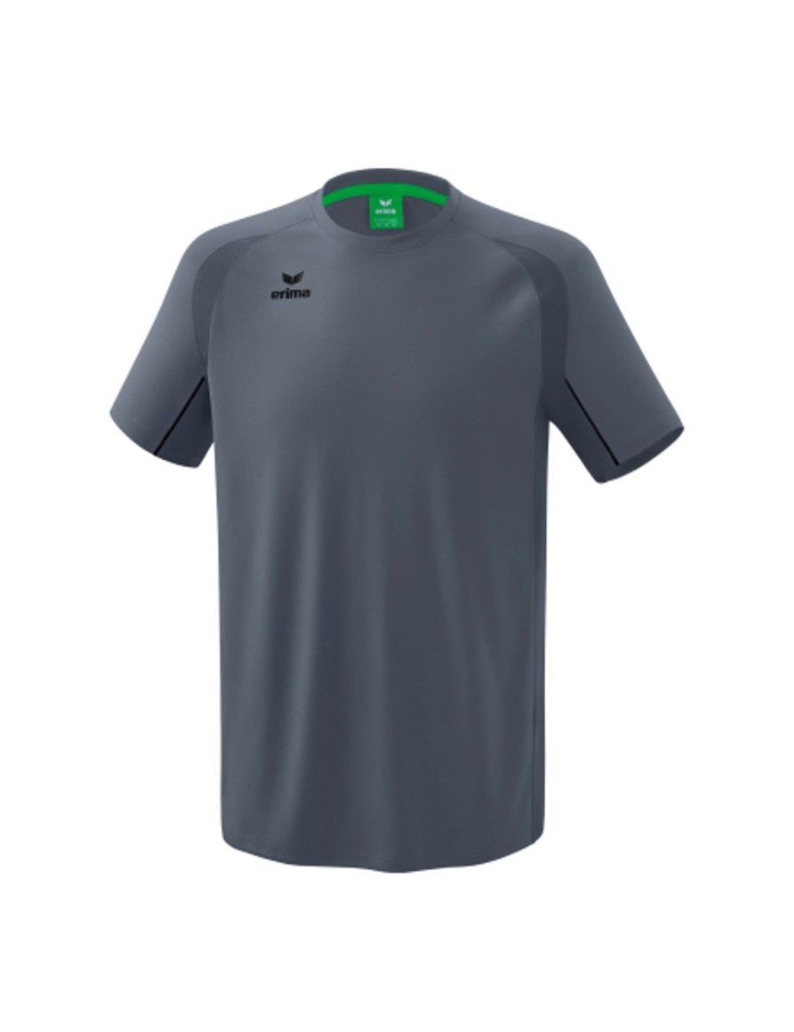 Herren Erima T-Shirts | Erima Liga Star Trainings T-Shirt Slate Grey/Schwarz Gunstig