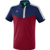 Herren Erima Polo-Shirts | Erima Herren Poloshirt Squad Blau-Rot-Grau