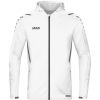 Herren Jako Jacken | Jako Herren Trainingsjacke Mit Kapuze Challenge Weis-Grau