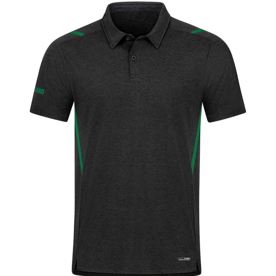 Herren Jako Polo-Shirts | Jako Herren Polo Challenge Schwarz-Grun