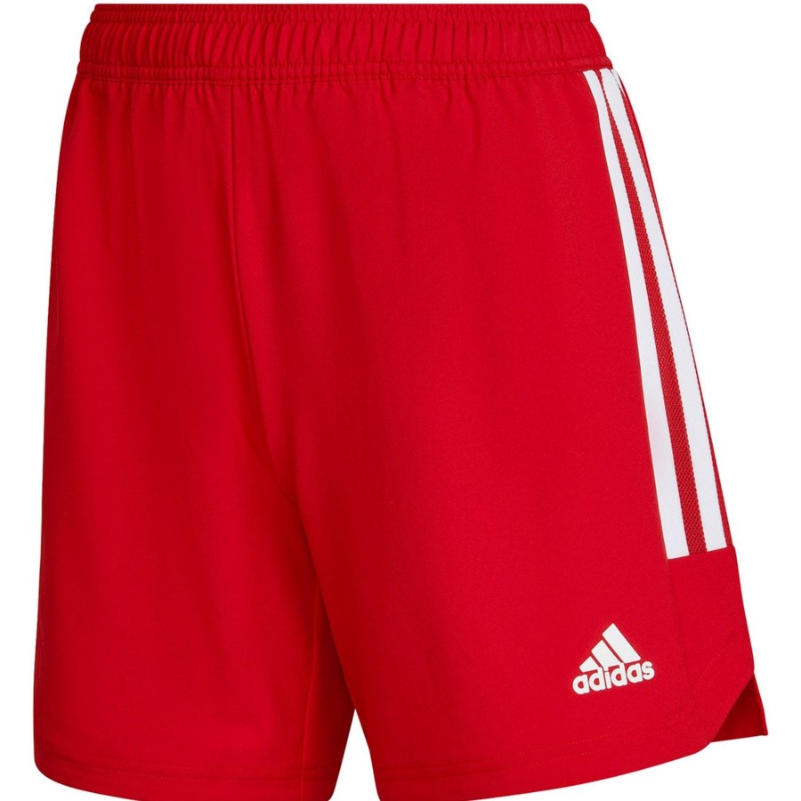 Damen Adidas Shorts | Adidas Damen Md Shorts Condivo 22 Rot-Weis