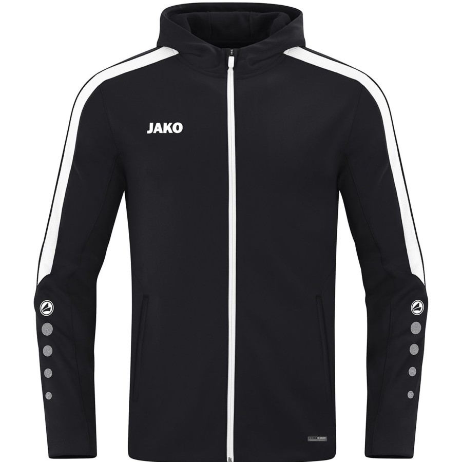 Damen Jako Jacken | Jako Damen Kapuzenjacke Power Schwarz