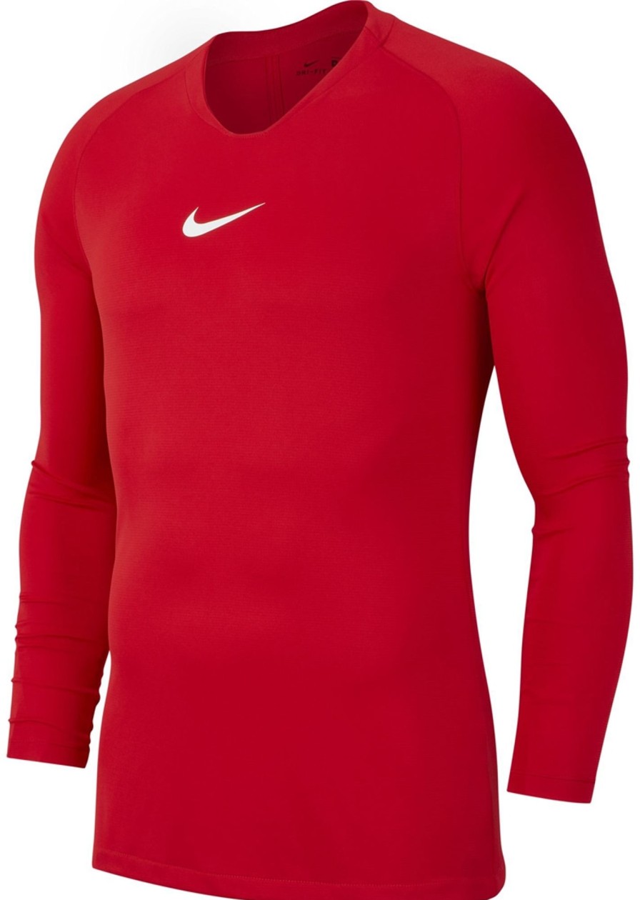 Herren Nike Baselayer | Nike Park First Layer Langarm Shirt University Rot-Weis