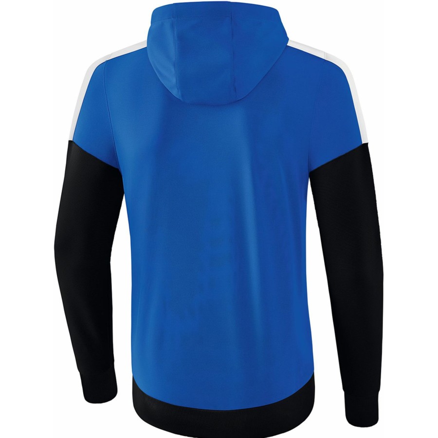 Herren Erima Jacken | Erima Herren Trainingsjacke Mit Kapuze Squad Blau-Schwarz