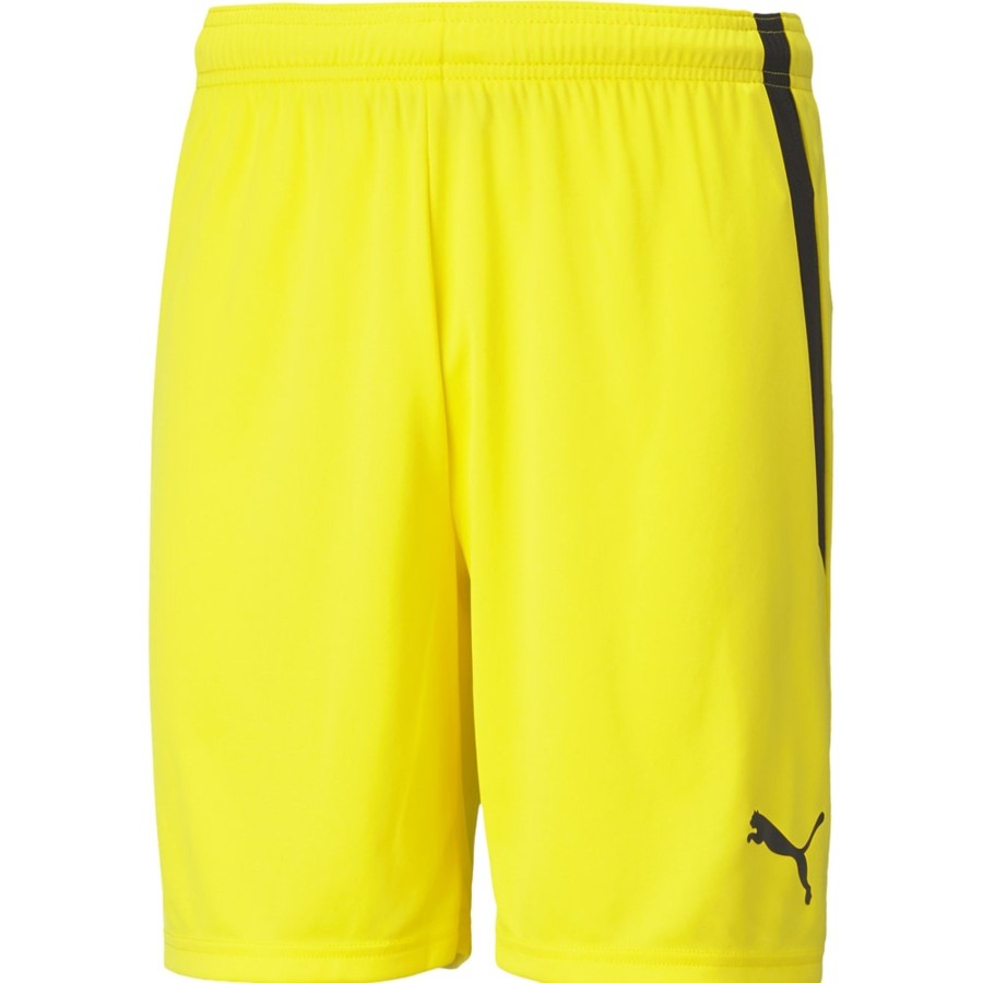 Herren Puma Shorts | Puma Herren Shorts Teamliga Gelb-Schwarz