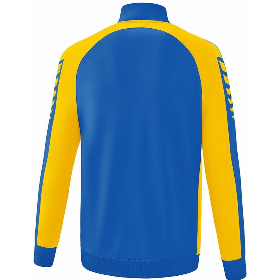 Kinder Erima Jacken | Erima Kinder Trainingsjacke Six Wings Blau-Gelb