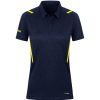 Damen Jako Polo-Shirts | Jako Damen Polo Challenge Blau-Gelb