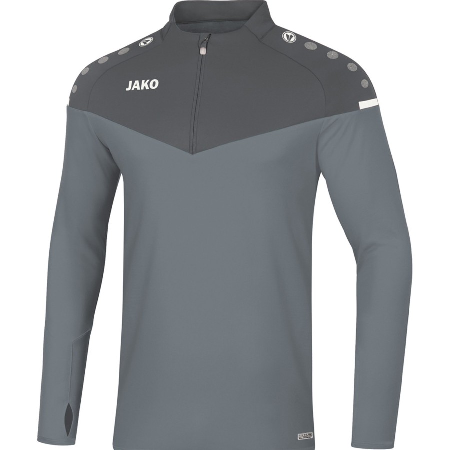 Herren Jako Sweatshirts | Jako Ziptop Champ 2.0 Grau