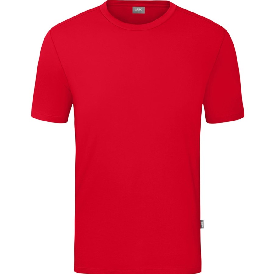 Herren Jako T-Shirts | Jako Herren T-Shirt Organic Stretch Rot