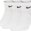 Herren Nike Socken | Nike Everyday Cushion Ankle Socken 3Er Pack Weis