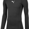 Kinder Puma Baselayer | Puma Liga Baselayer Kinder Langarm Shirt Puma Black