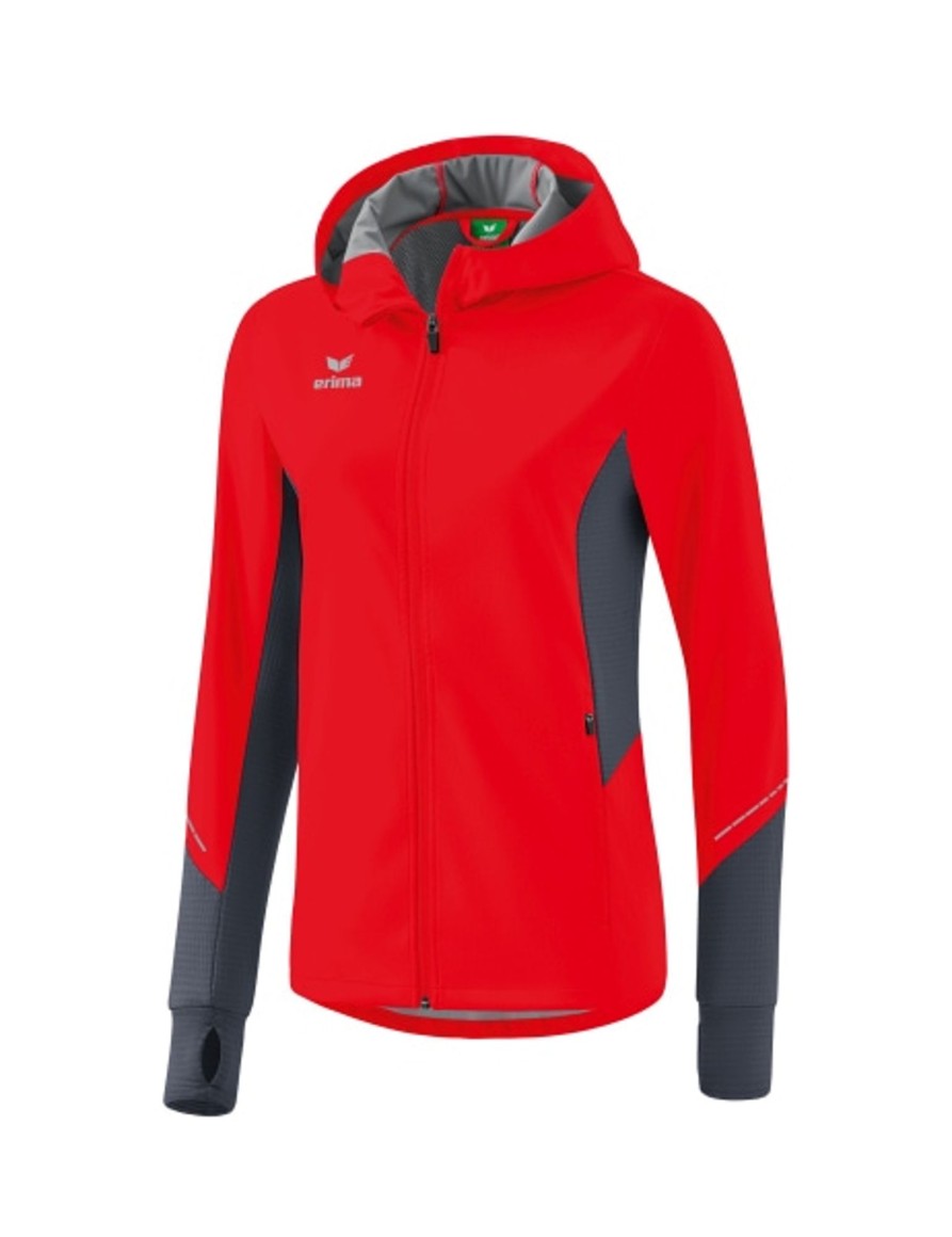 Damen Erima Jacken | Erima Damen Racing Running Jacke Rot Gunstig